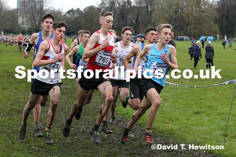 Mens under-17s, 2019 European Cross Country Trials and British Cross Challenge, Sefton Park, Liverpool.  Photo: David T. Hewitson/Sports for All Pics